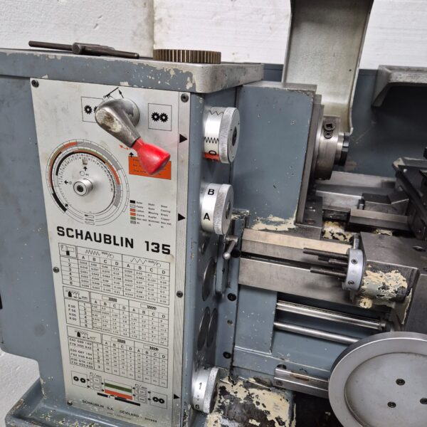 Toolroom lathe Schaublin 135 - Image 3