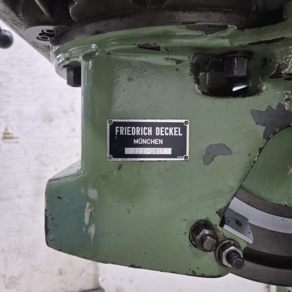 Werkzeugfräsmaschine Deckel FP3 – Bild 5
